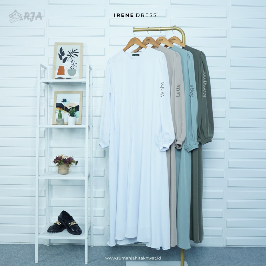 240168 IRENE DRESS GAMIS RJA JUBAH RJA GAMIS SYAR'I