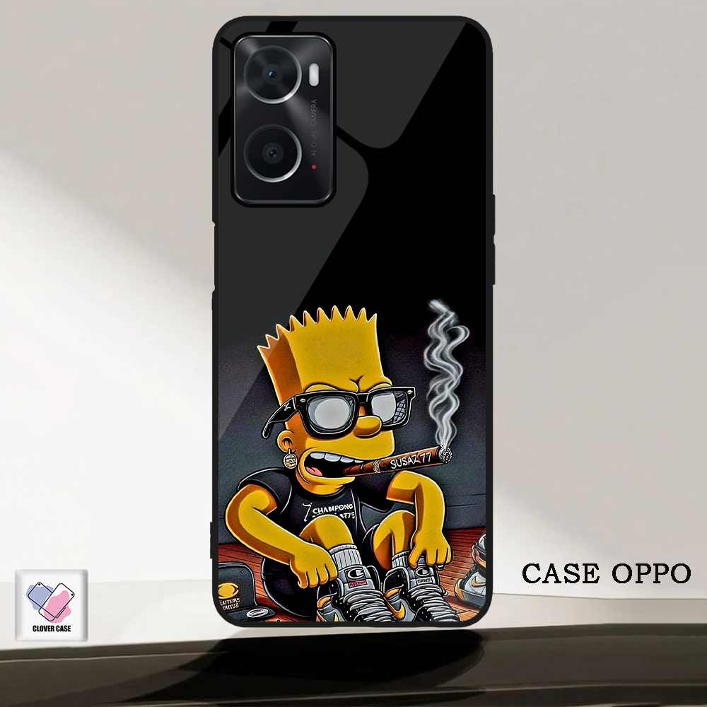 [KN94] Case Glossy Case | OPPO A96 A76 A36 | CASE KEKINIAN LUCU |  Casing Hp Kilau Motif THE SIMPSON