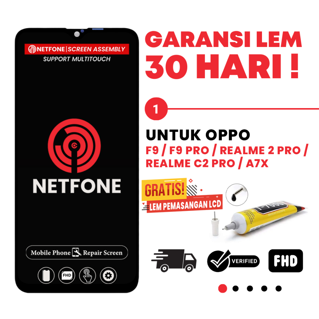 LCD ORIGINAL OPPO F9 / F9 PRO / REALME 2 PRO / REALME C2 PRO / A7X LCD FULLSET KUALITAS ORI 100%
