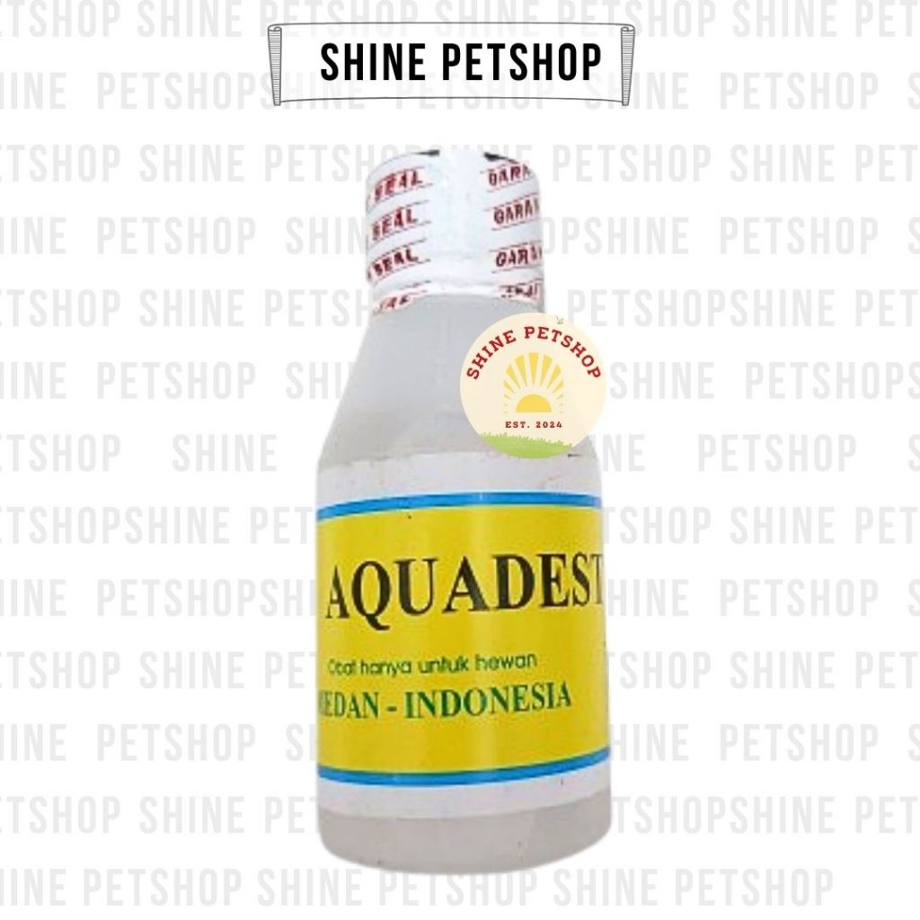 AQUADEST 50ml pelarut obat aquades injeksi vaksin hewan
