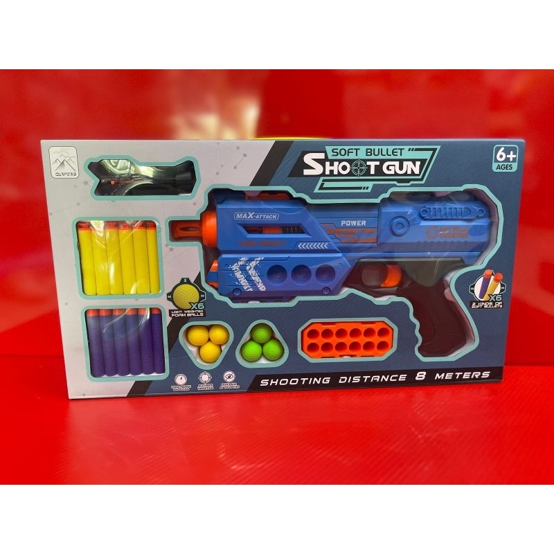 Soft Bullet Shotgun (Mainan Pistol Peluru Busa)