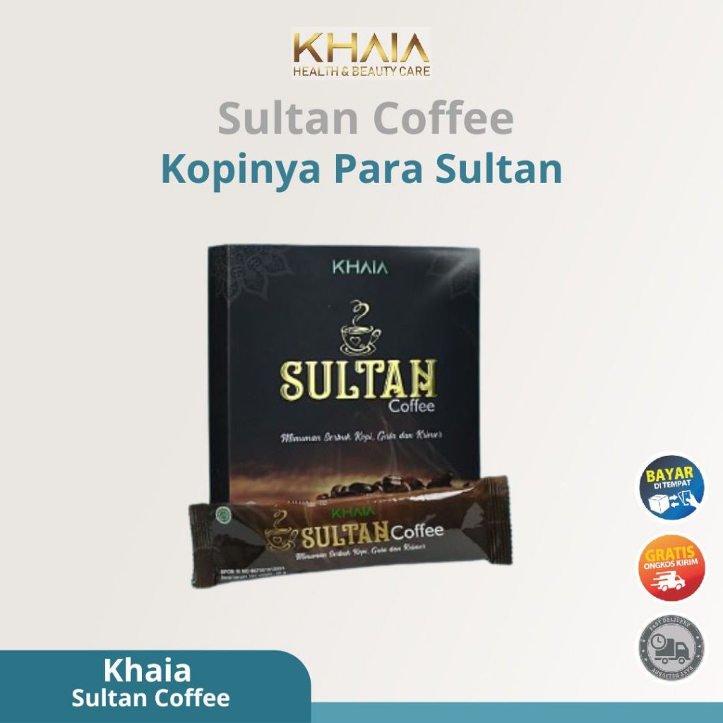 

Khaia Sultan Coffee Kopi Kuat Stamina Pria Tahan Lama Obat Kuat Vitalitas 1 Sachet - 1 Box 10 Sachet