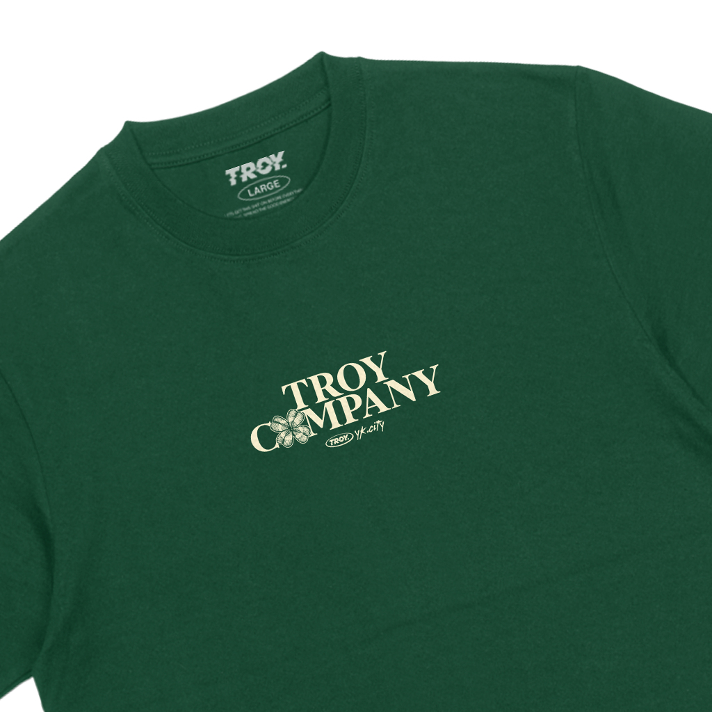 Troy Company Tshirt Forest Green St. Patrick - Kaos Lengan Pendek Kaos Hijau MTD 2742