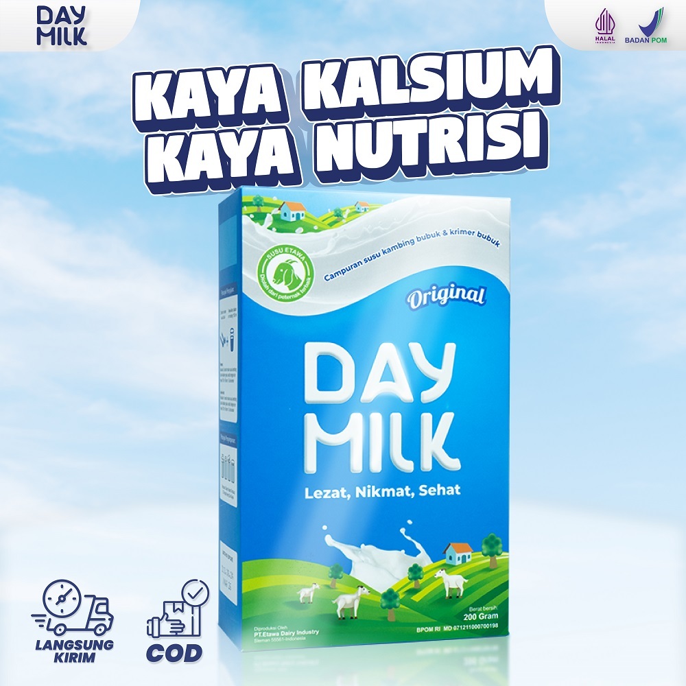 

Daymilk Original 200gr - Susu Kambing Etawa Bantu Atasi Sesak Nafas, Asma, & Batuk