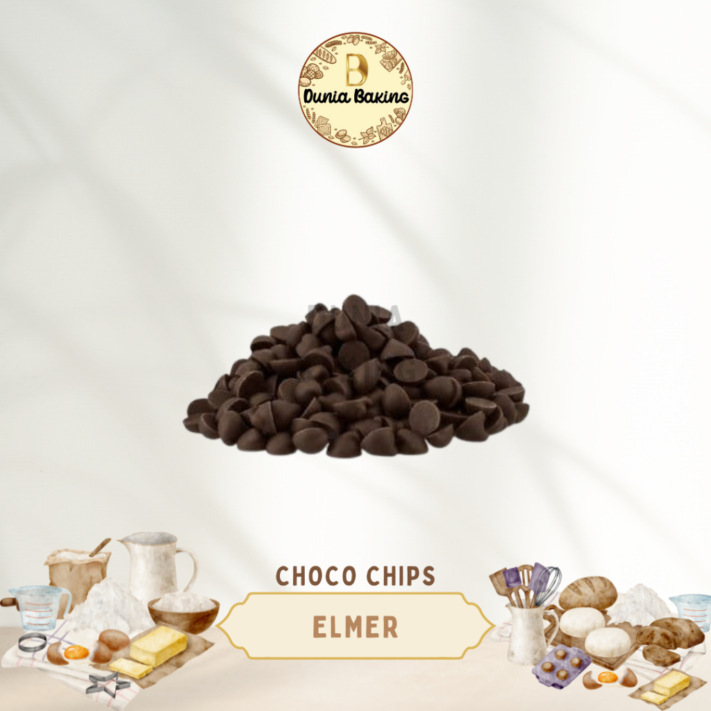 

Elmer chocolate chip 100gr, 250gr & 500gr | coklat runcing elmer