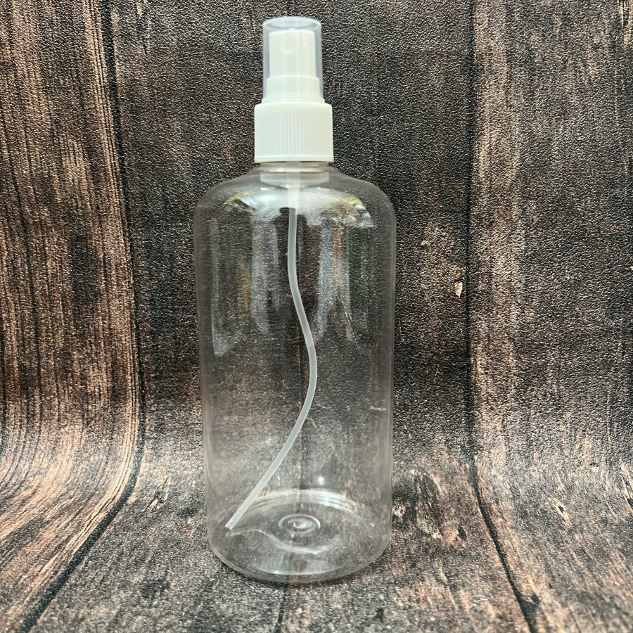 Botol sprayer plastik bening pet tebal 500ml sprayer putih 500ml