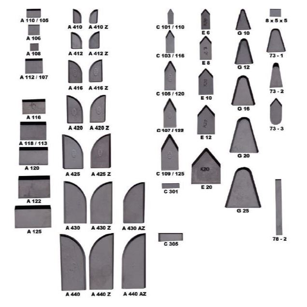 Mata Widia A420Z dan A420 YG6 Betel Widia Kanan kiri Mata Pisau Bubut Kanan Carbide