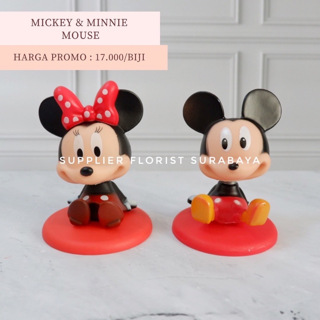 MINIATUR KUE TART MICKEY MOUSE MINNIE MOUSE DISNEY TIKUS HIASAN CAKE ULANG TAHUN ULTAH ANAK PENCINTA