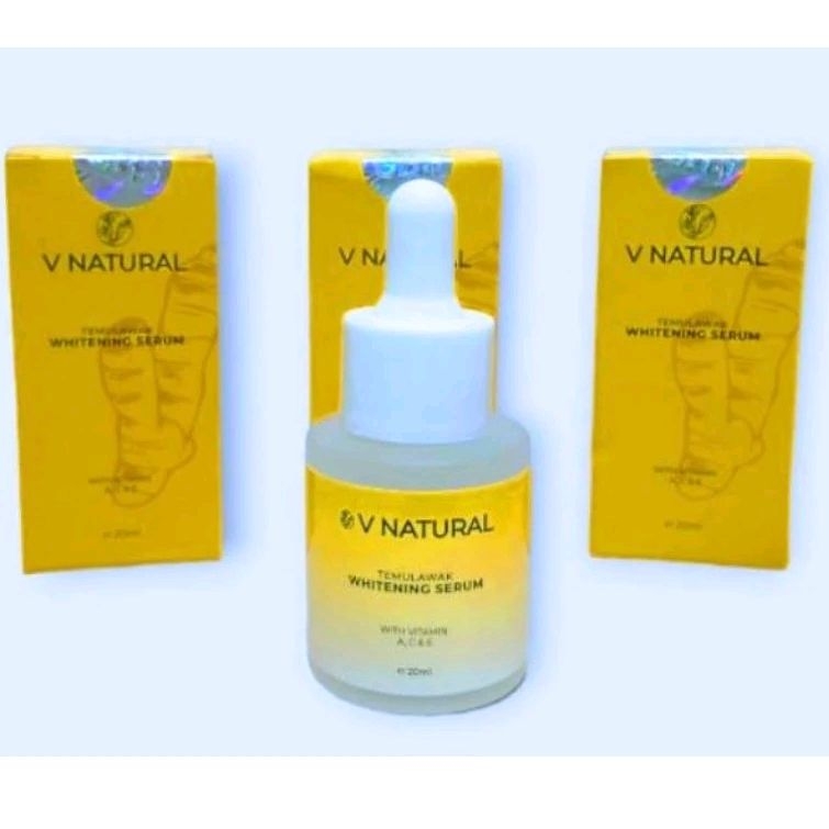 Serum V-NATURAL | Whitening serum temulawak V-natural ORIGINAL BPOM