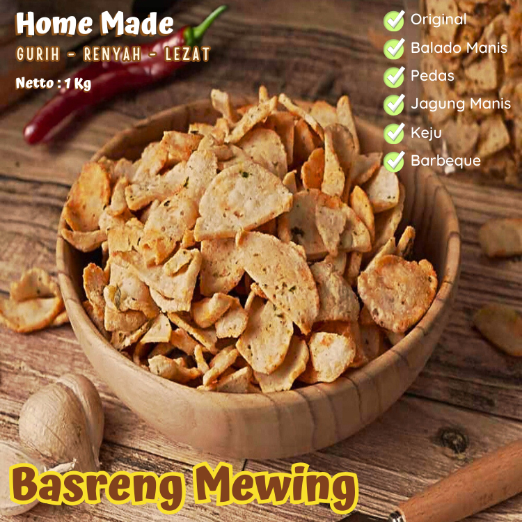 

Basreng Daun Jeruk Aneka Rasa 1 Kg by Mewing