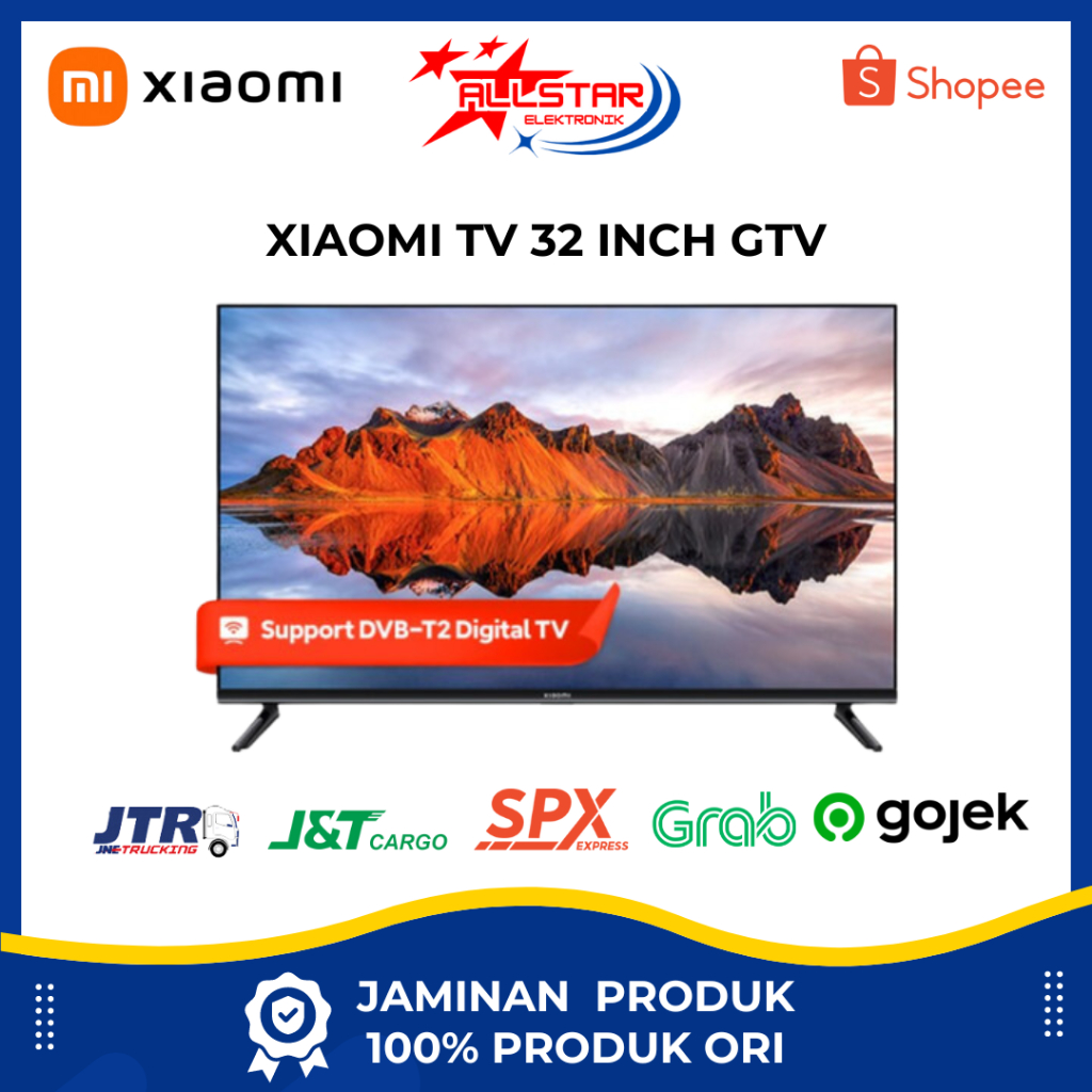 Xiaomi TV 32 Inch GTV Smart TV Digital Bezelles