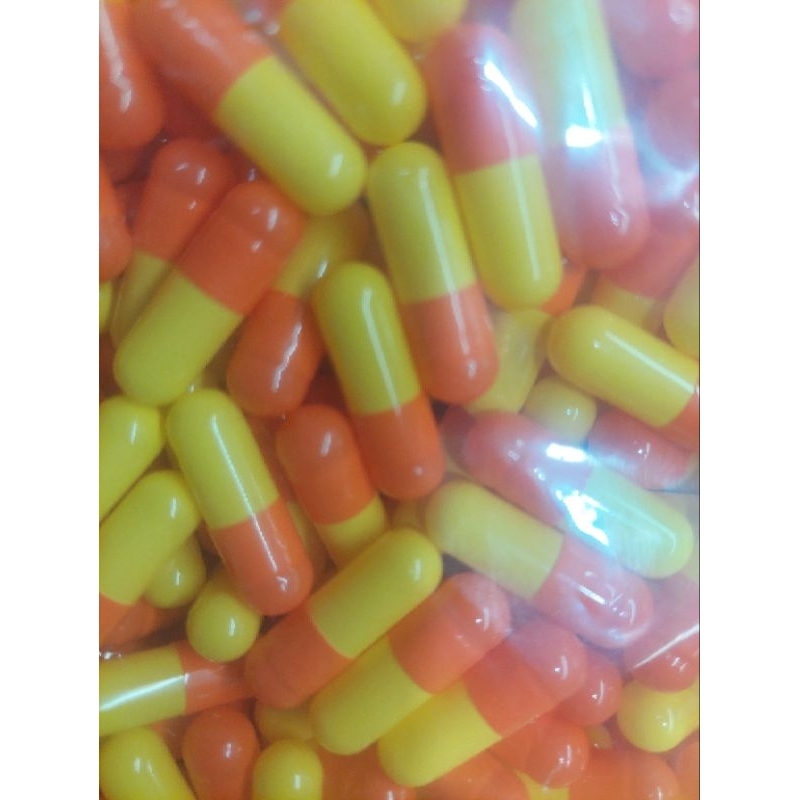 CANGKANG KAPSUL KOSONG UK 00 1.000MG,1.000PCS. ORANGE KUNING