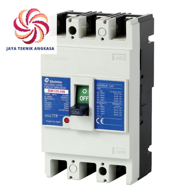 MCCB SHIHLIN ELECTRIC BM125-HN 2P