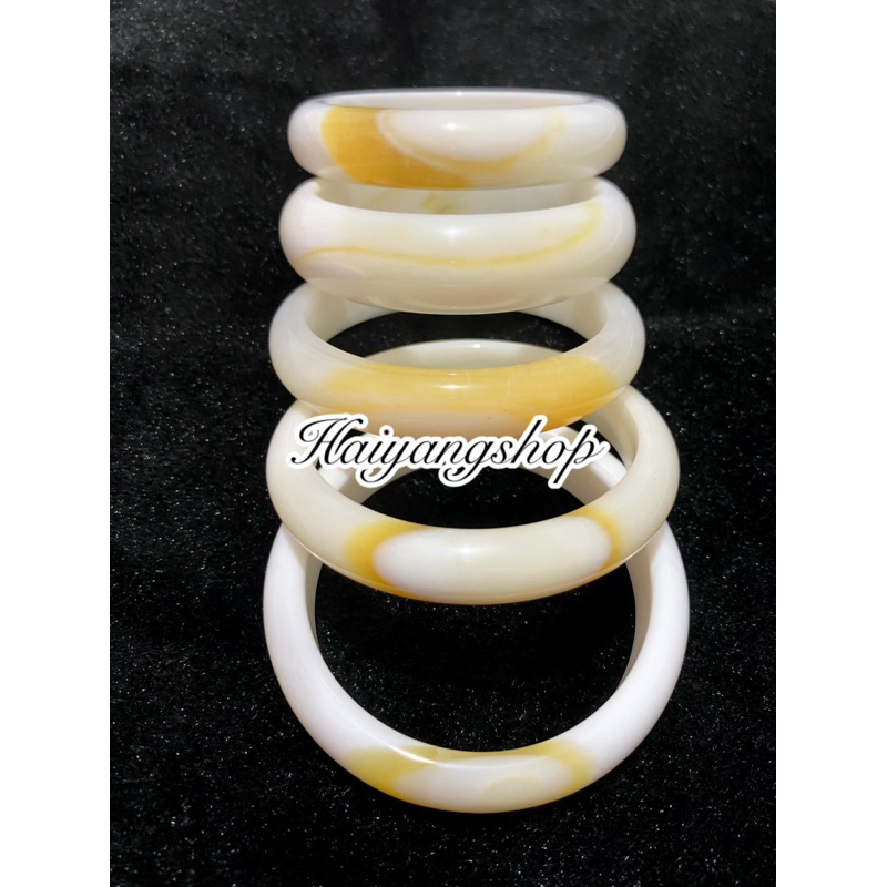 GELANG BULAT KULIT KERANG ASLI 100% PUTIH SERAT EMAS BAHAN SUPER BERKUALITAS NATURAL ALAMI BEI KE 贝壳