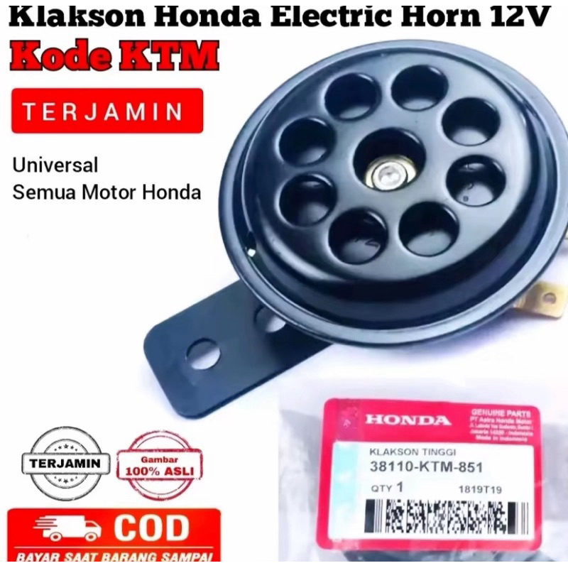 KLAKSON MOTOR HONDA SUPRA BEAT VARIO BEAT POP FI VARIO 125 VARIO 150 UNIVERSAL