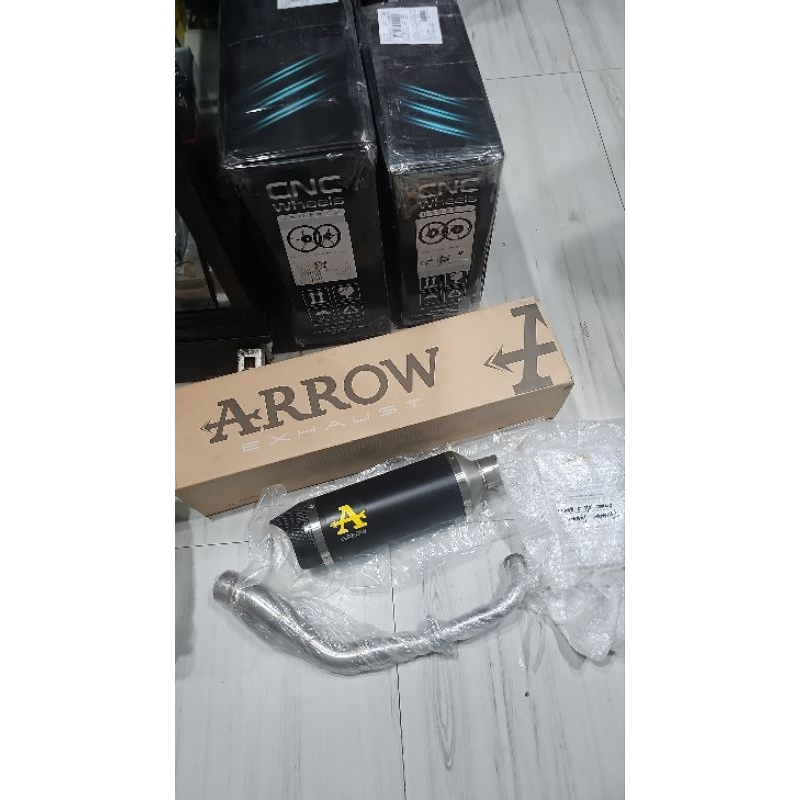 Knalpot Arrow Thunder Full System Yamaha Nmax Old Lama Original Italy