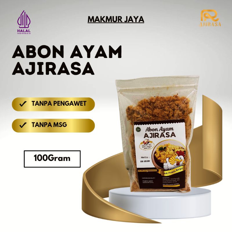 

Abon Ayam Ajirasa Super Kemasan 100gr / Abon Makmur Jaya / Abon Ayam