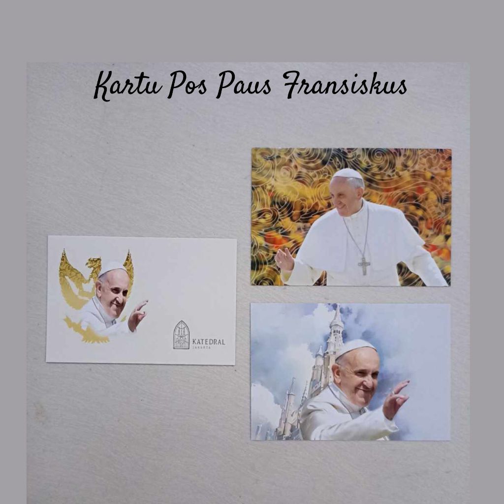 

MC- Kartu pos Kartupos Paus Fransiskus / Pope Francis Postcard