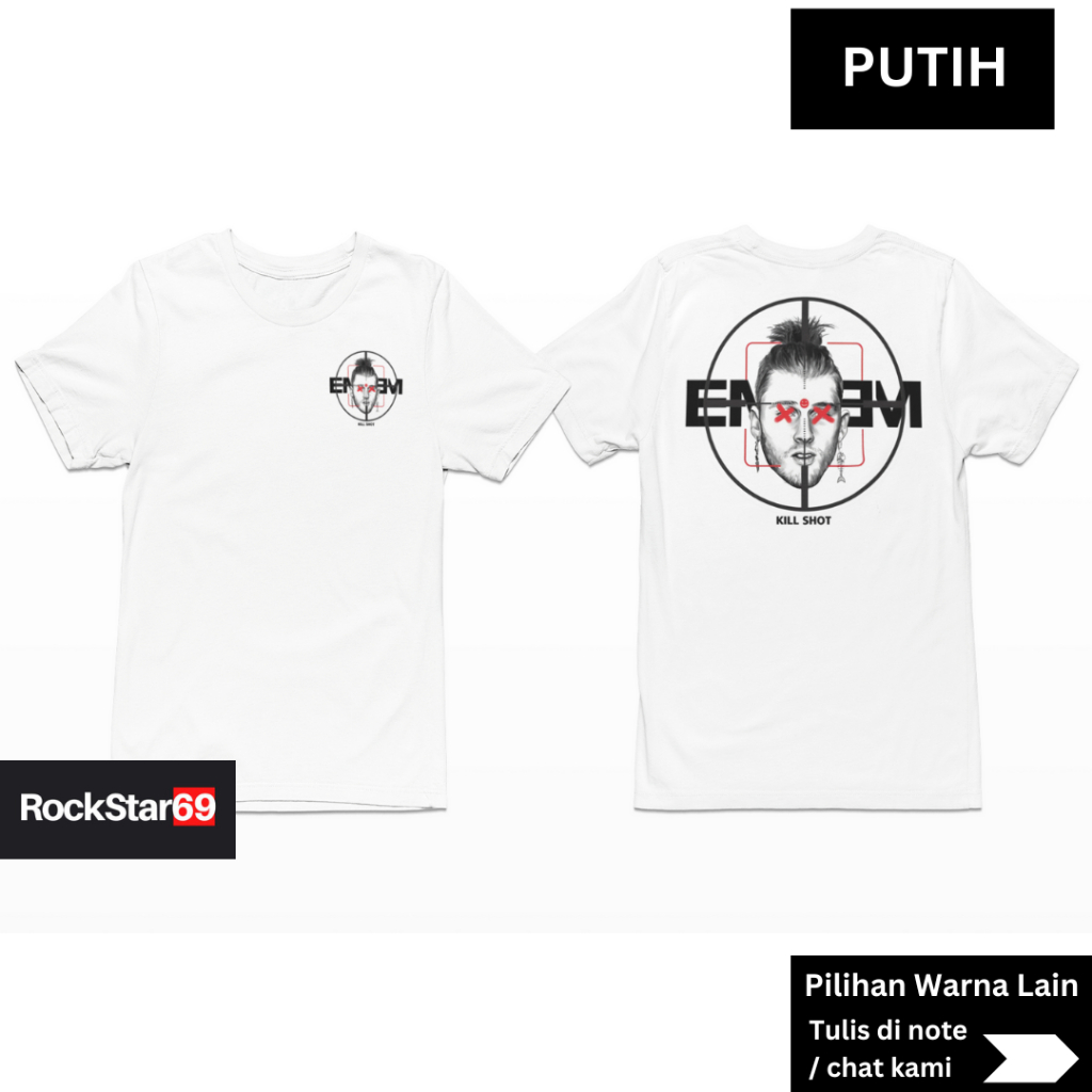 Kaos Band Eminem Killshot 11 Size XS - 7XL Kaos Dewasa BigSize Big Size Jumbo Dan Kaos Anak | Kaos B