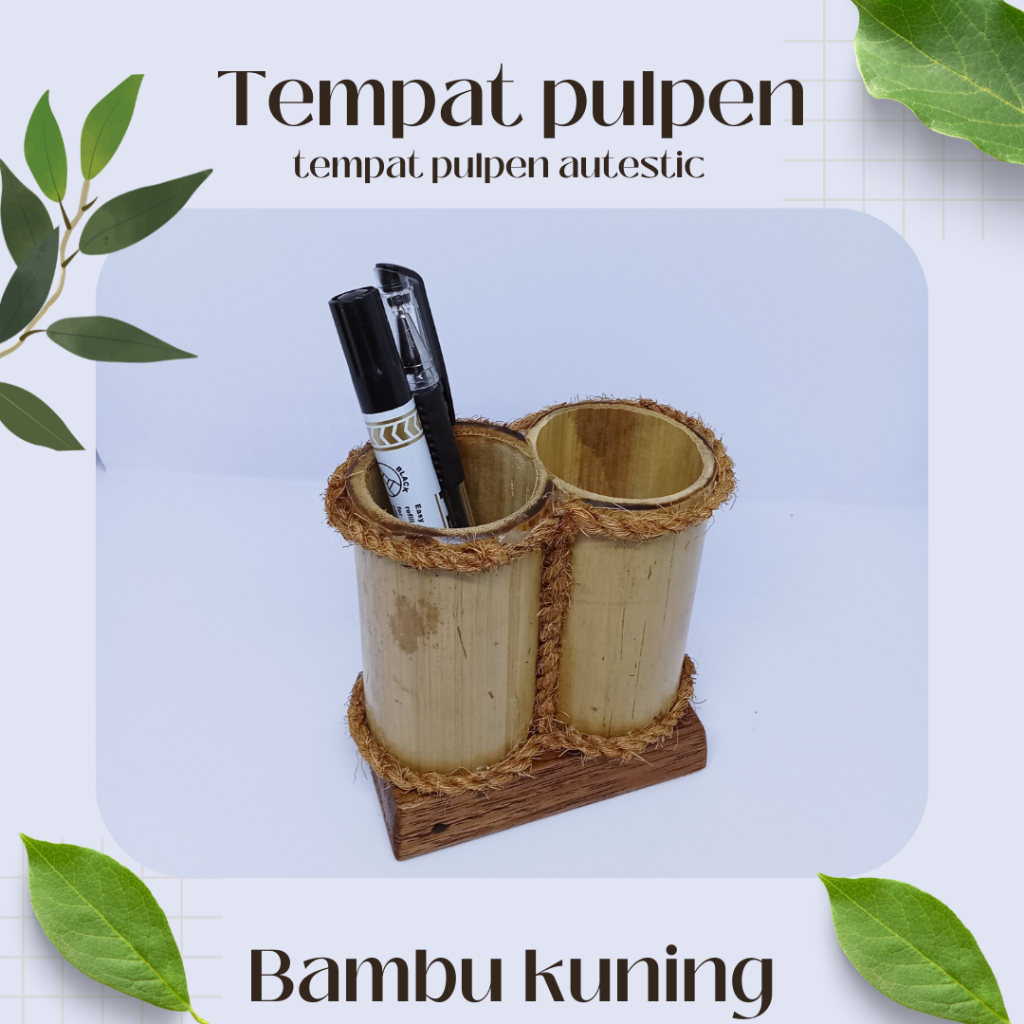 

Tempat pulpen bambu aesthetic / tempat pulpen di meja lucu / tempat pulpen jualan / tempat pulpen meja kantor / tempat pulpen di meja aesthetic