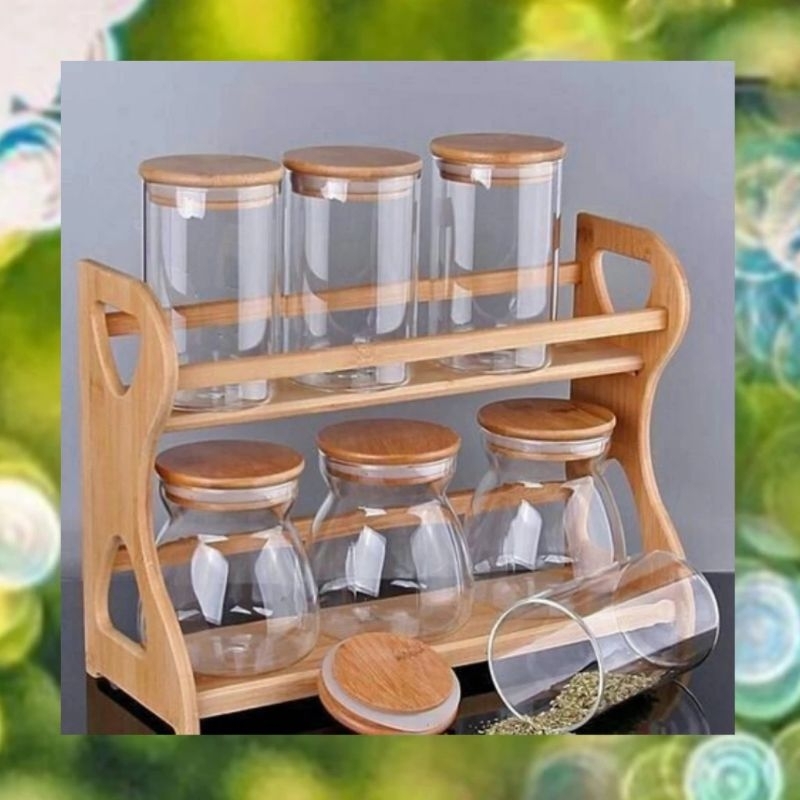 Rak Bumbu Dapur / Rak Bumbu Kayu / Tempat Bumbu dapur kayu / Rak Bumbu Susun / Rak Bumbu Dapur Kayu 