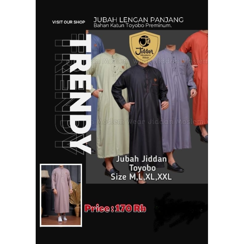 Jubah Jiddan Lengan Panjang