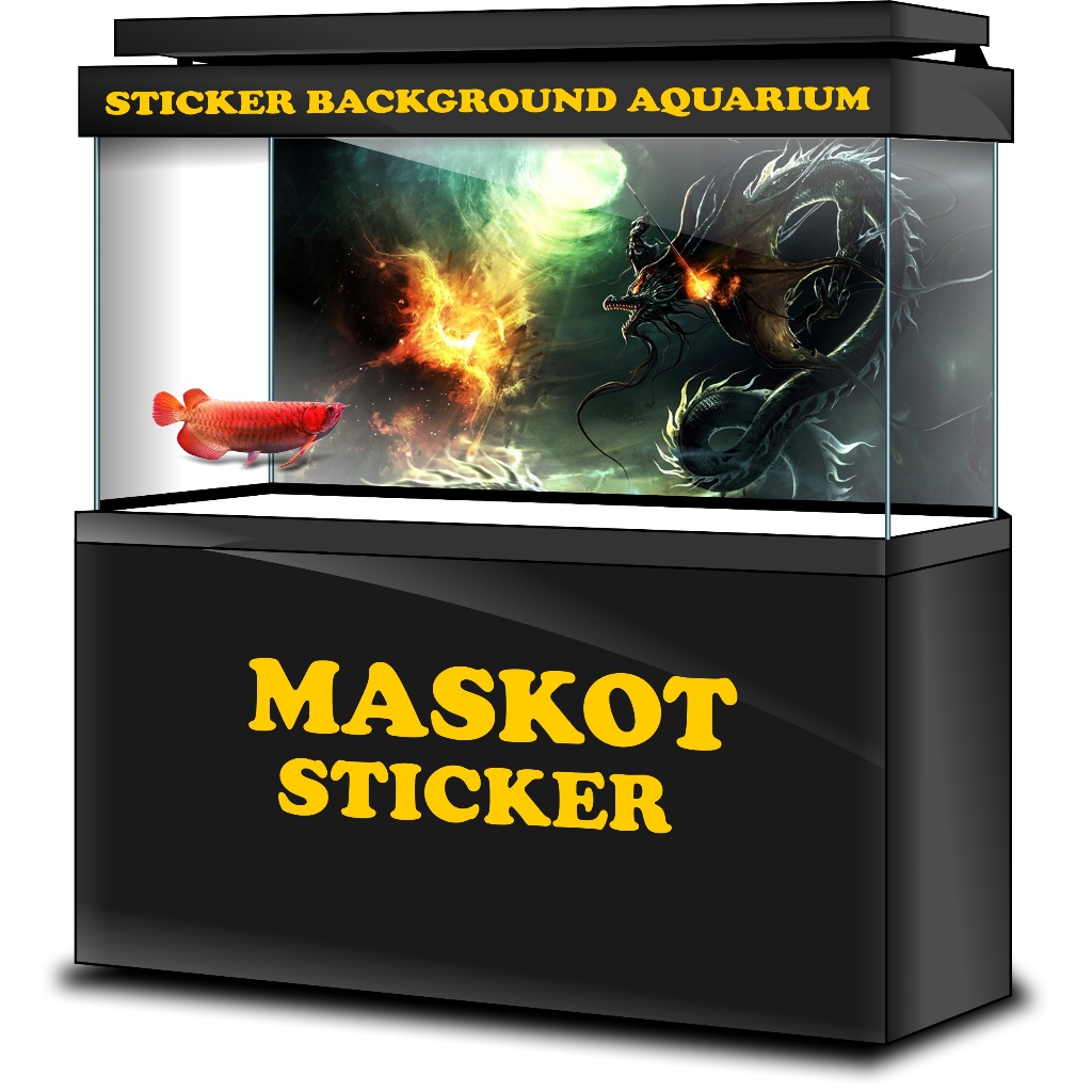 STICKER AQUARIUM, STIKER AKUARIUM, AQUASCAPE,  STIKER KACA AQUARIUM, STIKER BACKGROUND AQUARIUM, STI