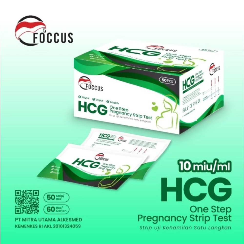 ECERAN -  Tes Kehamilan Testpack Tespek Test Hamil HCG Instant Foccus