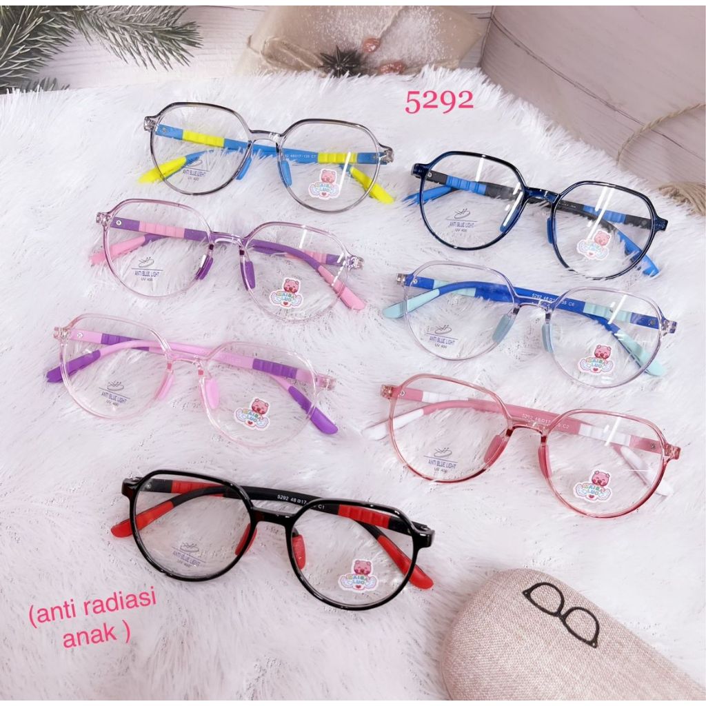 Grosir  Kacamata anak Anti Radiasi 5292 / Kacamata Fashion Anak / Kacamata Anti Radiasi / Kacamata A