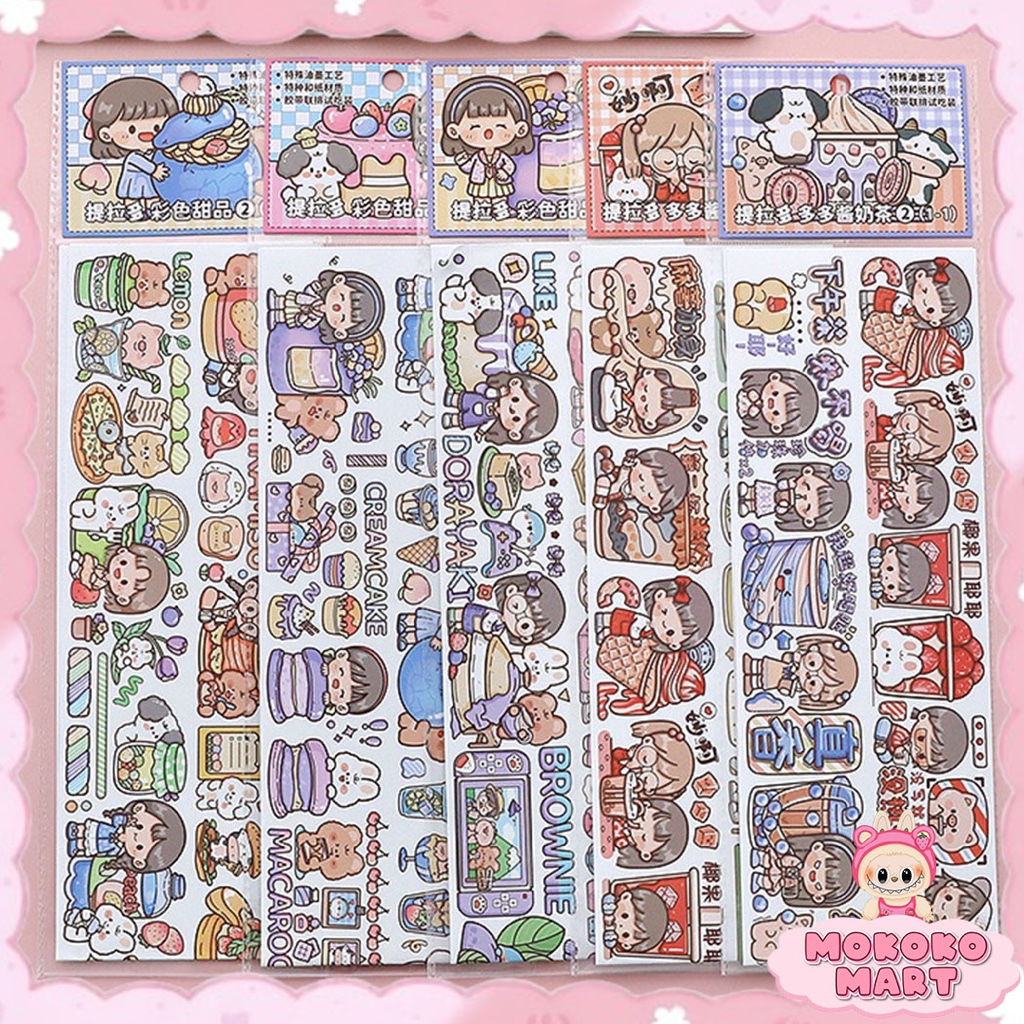 

MM Stiker Dekor DIY Lucu Kreativitas Aesthetic Buku Jurnal Sticker DIY Panjang Stiker Mainan TLD70