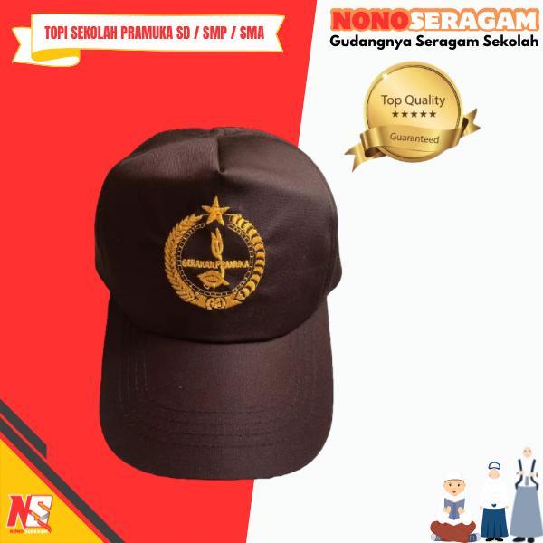 Topi Sekolah Pramuka Sd Smp Sma Bordir Premium