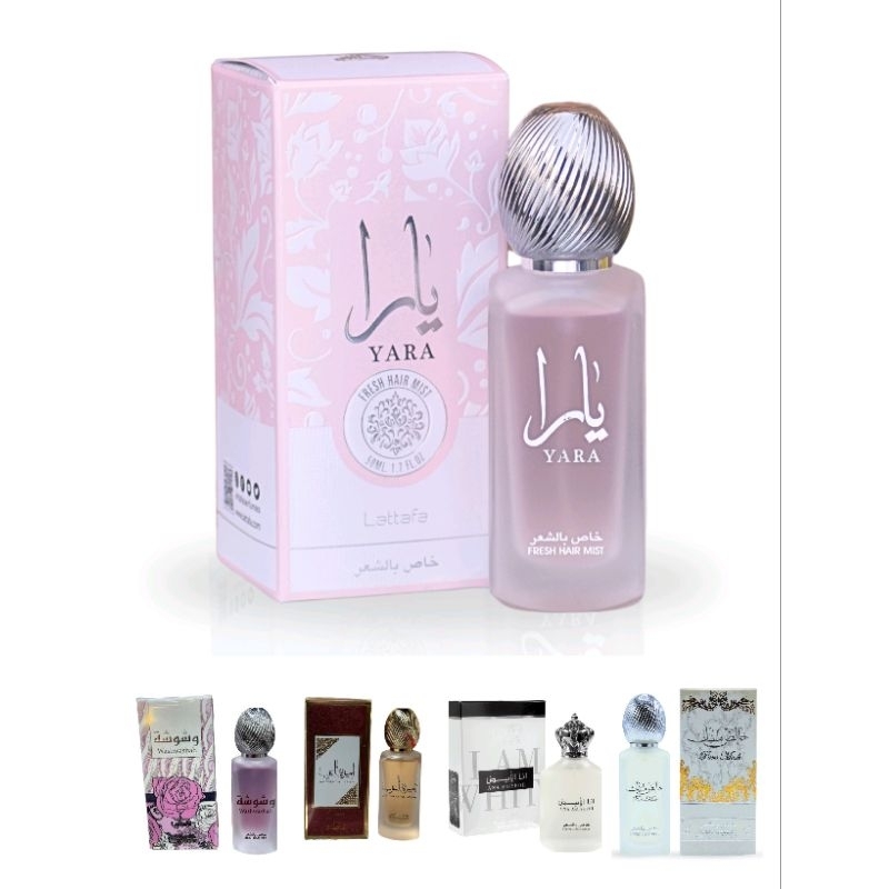 Lattafa Hair Mist Velvet Oud Ana Abiyedh Pure Oudi Bint Hooran Ana Abiyedh Rouge Rouat al Musk Pengh