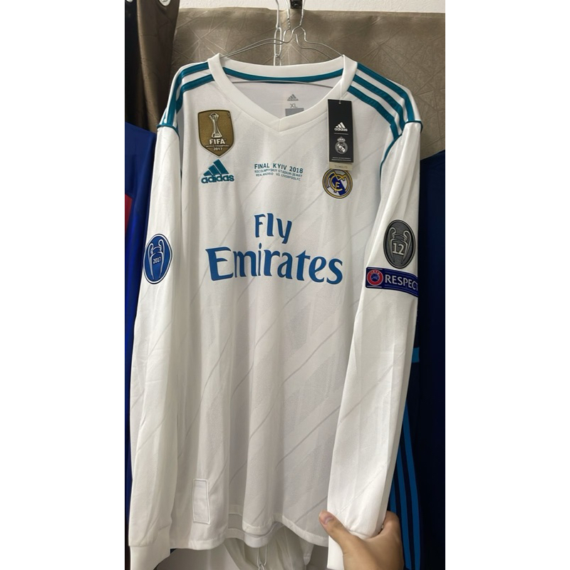 Jersey real madrid home 2017/2018 final kyiv nns ronaldo7
