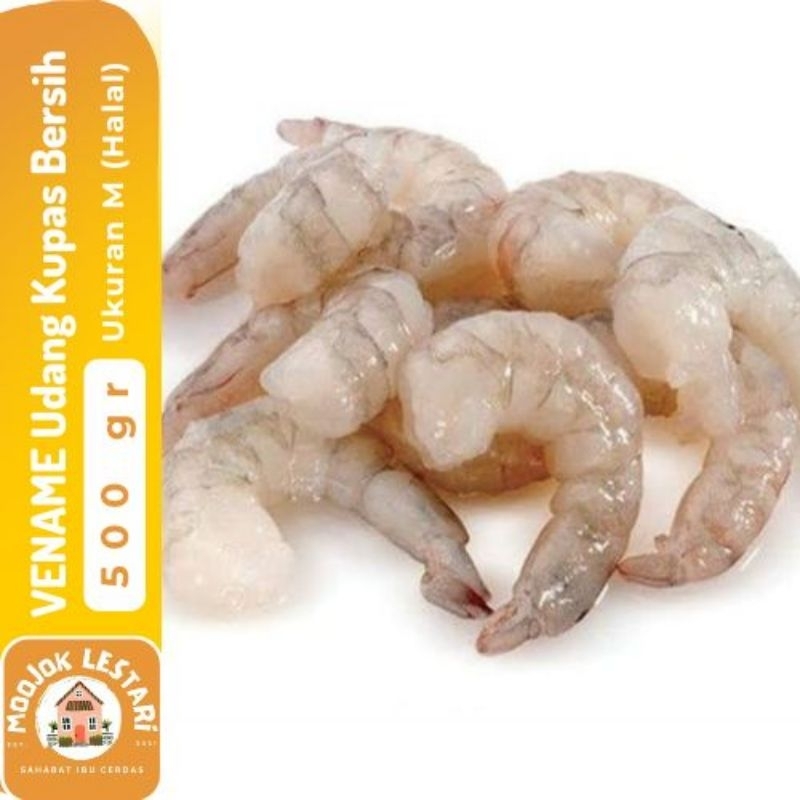 

Udang Vename Kupas Bersih Beku 500gr Premium Ukuran M Halal Frozen