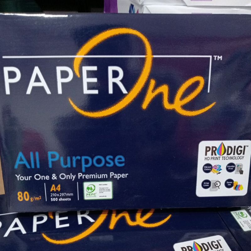 

Paper One A4 80gr 1ream kertas HVS kertas Fotocopy