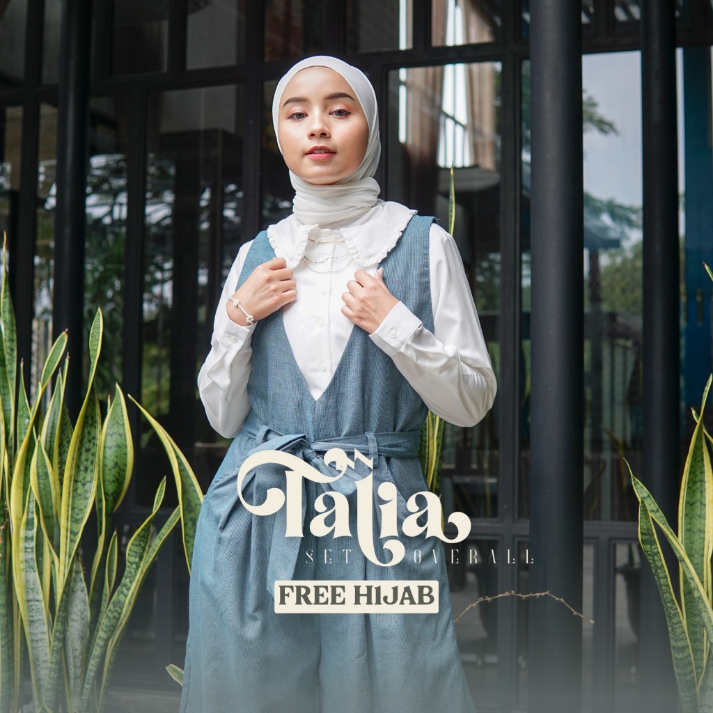 [myza] FREE HIJAB TALIA OVERALL SET PREMIUM (sudah termasuk inner)