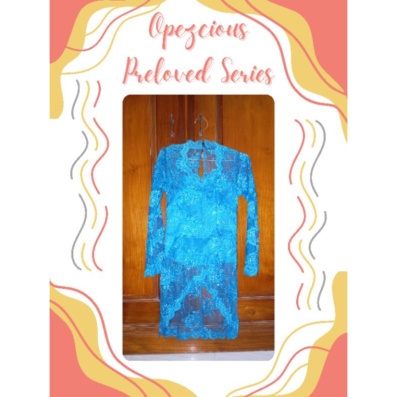 KEBAYA LACE BIRU PRELOVED