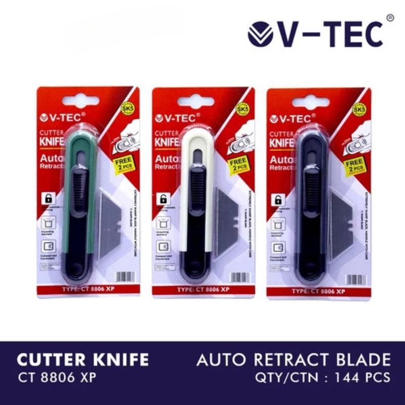 

Cutter Vtec 8806 / pisau cutter / cutter kertas