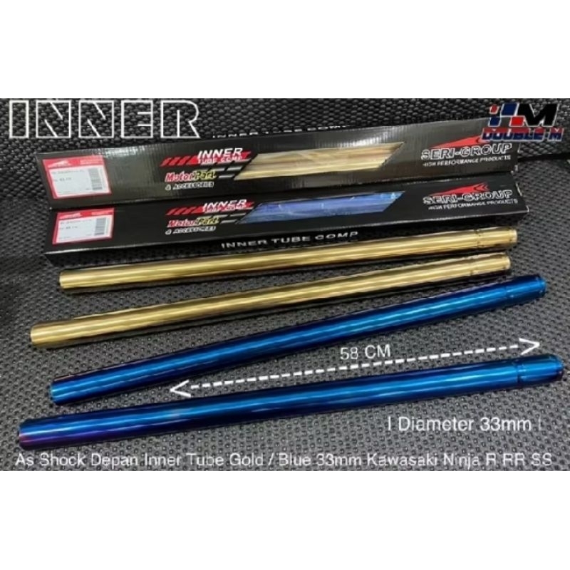 sepasang batang as shock gold ninja R,S,SS 33mm INNER THAILAND skok gold ninja as 33 gold  inner tha