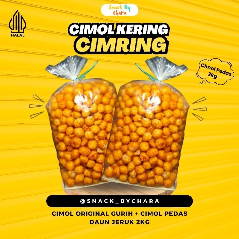 

Cimol Kering/Endog Lewo 2kg Rasa Pedas Daun Jeruk Camilan Ringan Snack ByChara