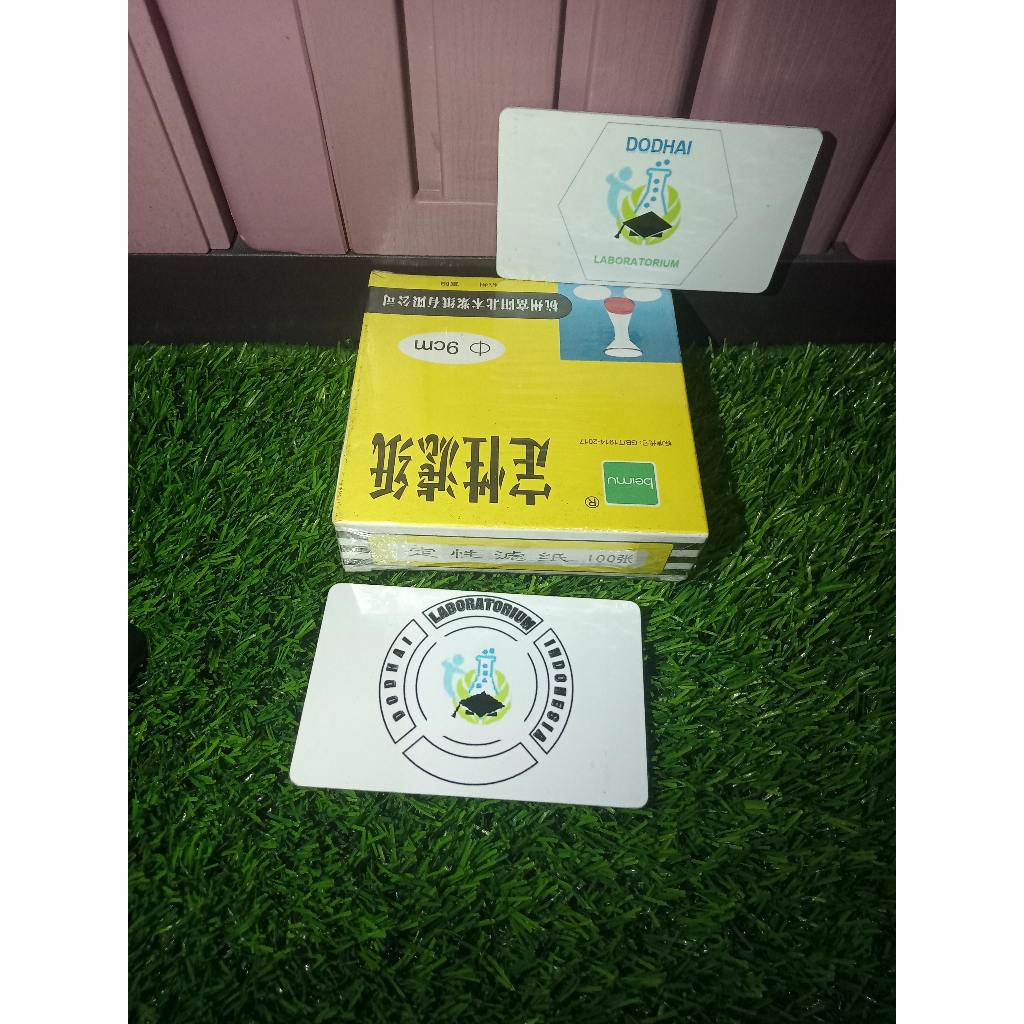 kertas saring laboratorium (D 9Cm), Qualitative filter paper, Kertas saring Lembaran, Kertas saring 