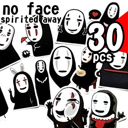 

Stiker Spirited Away 30 pc No Face Sticker set