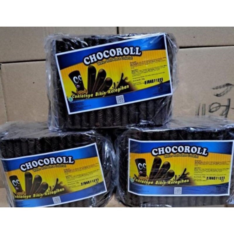 

Choco Roll wafer stick coklat