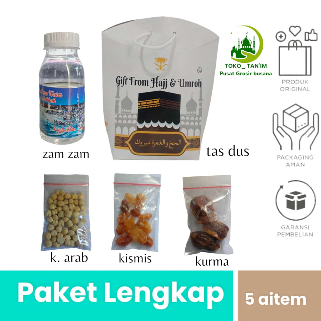 

Paket Oleh Oleh Haji dan Umroh paket dus teng-teng/paket dus tali paket COKLAT TASBIH