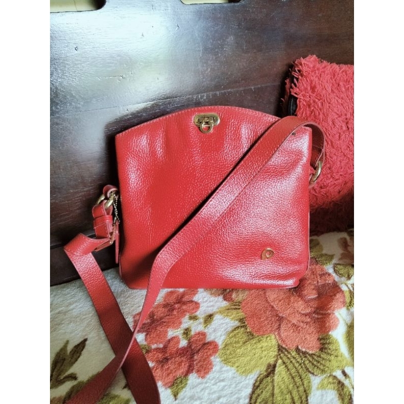 tas papillon preloved warna merah