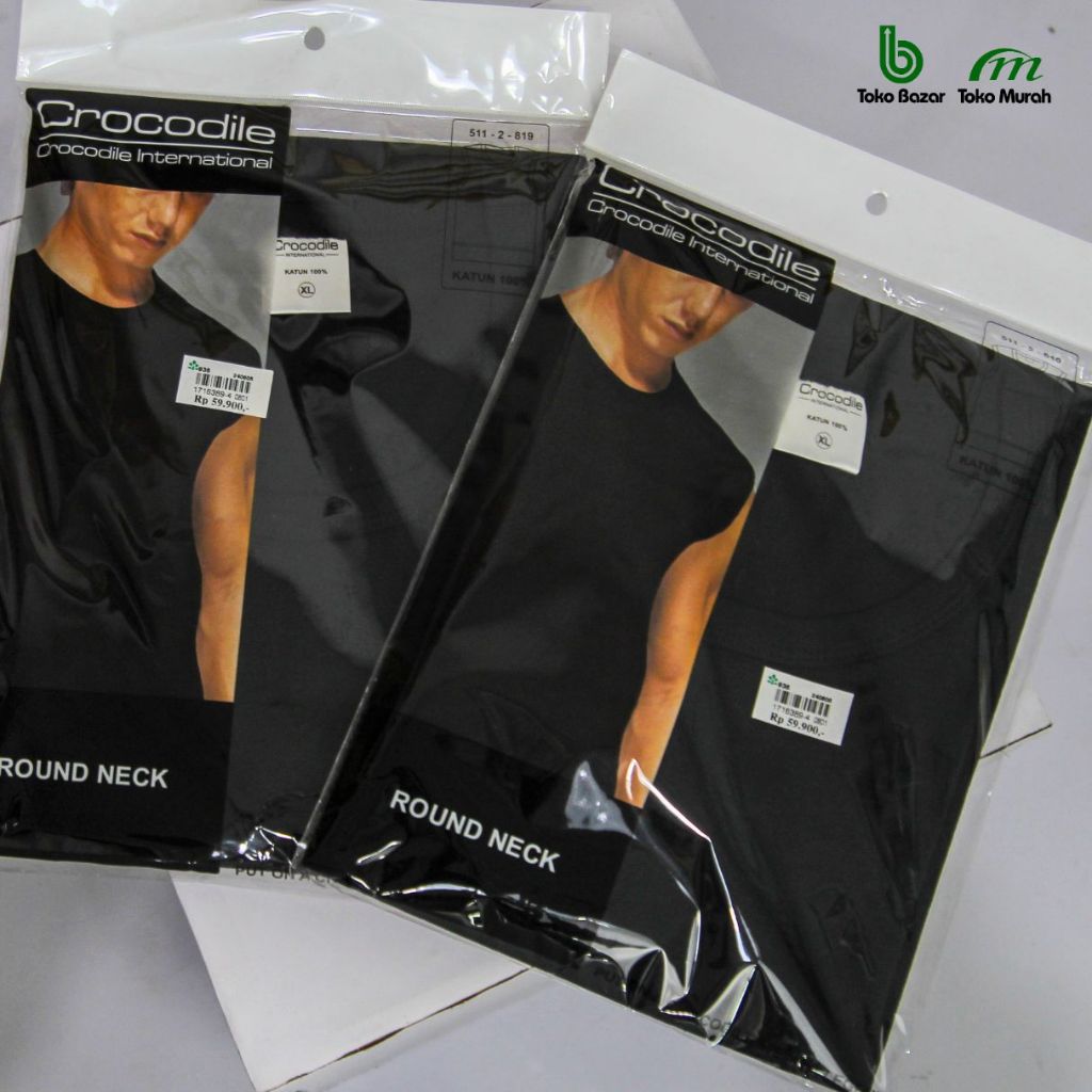 CROCODILE INTERNATIONAL ROUND NECK | 511-2-819 | Kaos Singlet Pria | Baju Dalam Pria | Singlet Pria 