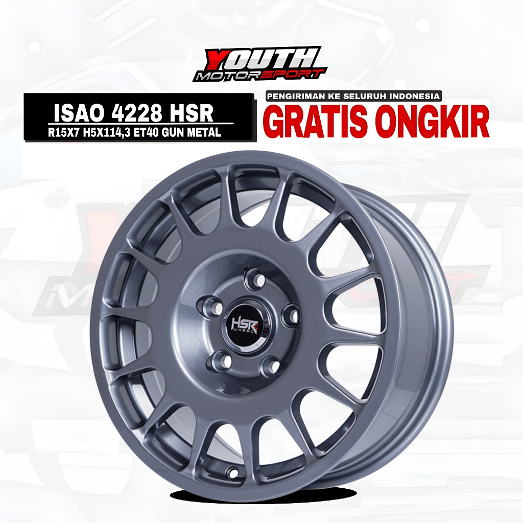 VELG R15 RALLY LOOK COCOK UNTUK INOVA,XPANDER,ERTIGA,APV,CARRY DLL