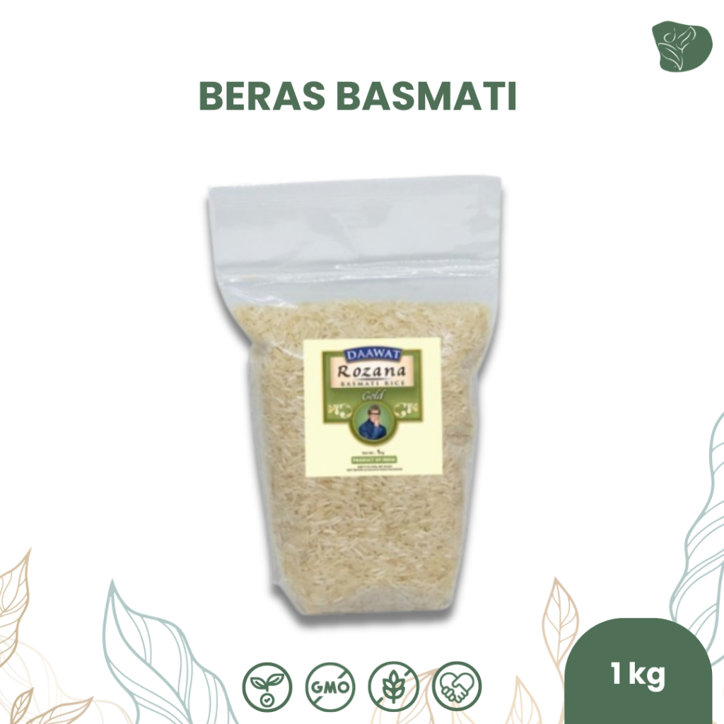 

Beras Basmati 1kg Premium Daawat LONG GRAIN original Beras Brasmati Arab Basmati Rice nasi Kebuli