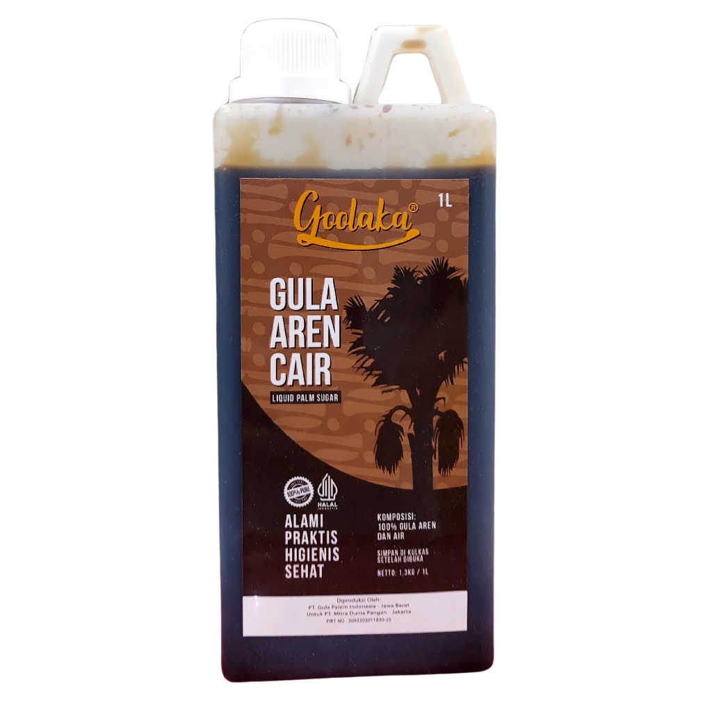 

Goolaka Gula Aren Cair 1 L / 1.3 Kg - Liquid Palm Sugar 1 Liter