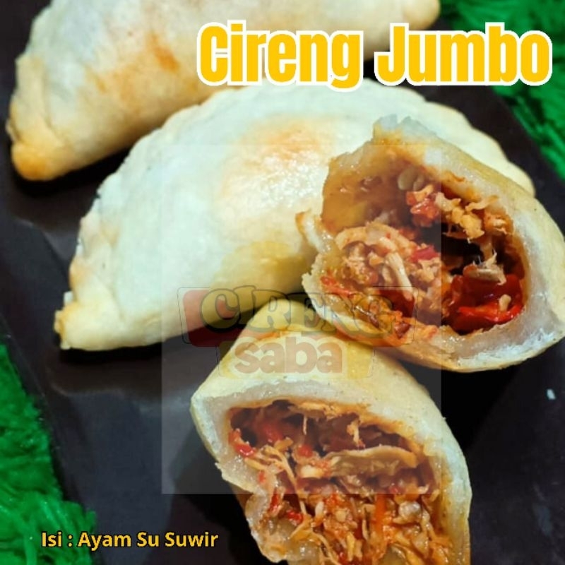 

Cireng Jumbo isi ayam suwir pedas / jajan / makanan / Snack mbanana